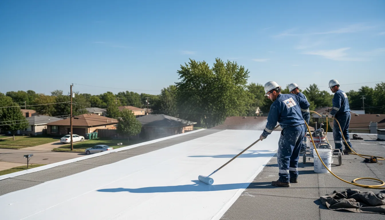 Commercial roof coating in Guinda, CA near me